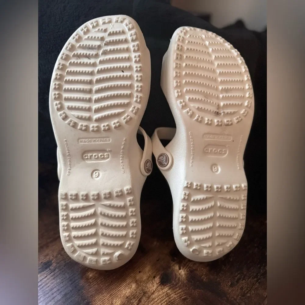 Crocs Clio III. Pearly off white Sandals Size 9 - Picture 2 of 7